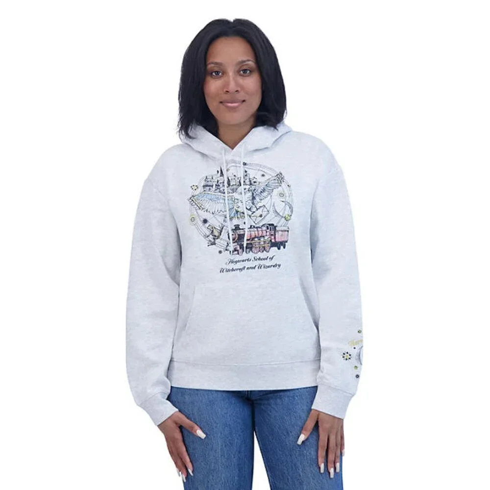 New Harry Potter Character Hoodie Hogwarts School of Witchcraft Wizardry Owl